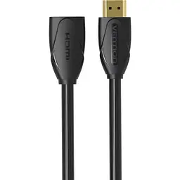 Кабель HDMI M - F (подовжувач), 1.0 м, V2.0, 4K 60Hz PVC Vention - мініатюра 2