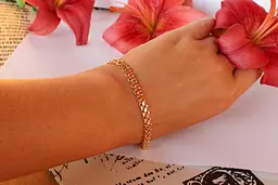 Браслет Xuping Jewelry бісмарк 23 см 5 мм золотистий - мініатюра 2