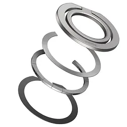 Тримач для телефону Baseus Halo Series Foldable Metal Ring (Single ring) (SUCH00001) Silver - мініатюра 5