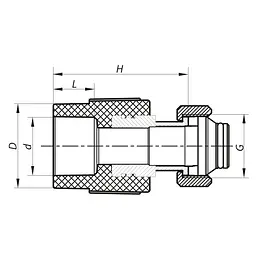 Муфта з євроконусом і накидною гайкою Koer 20x3 /4 PPR K0240.Pro KP2606 - мініатюра 2