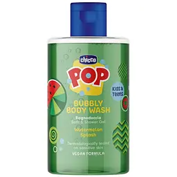 Гель для купання Chicco Pop Watermelon Splash з екстрактом кавуна 300 мл від 6 років (12371.00)