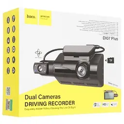 Автомобільний відеореєстратор DVR Hoco DL07 Plus LTPS-3.0" 2 камери Full HD - мініатюра 5