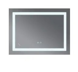 Дзеркало Mixxus WARM MR12-80x60-REVERSE з LED Touch, Anti-fog, димером, регулюванням яскравості (MI6672) - мініатюра 3