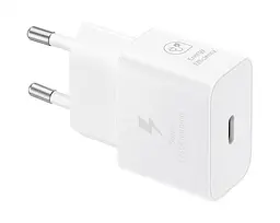 Мережевий зарядний пристрій Samsung White, 25W + кабель USB Type-C (EP-T2510XWEGEU) - мініатюра 4
