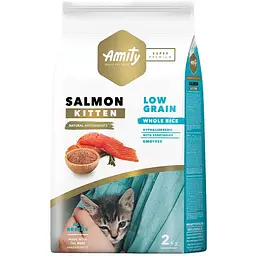 Сухий корм для кошенят Amity Super Premium Kitten Salmon з лососем 2 кг