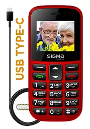Мобільний телефон Sigma Comfort 50 CF115 Easy Red UA UCRF - мініатюра 4