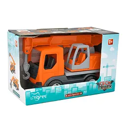 Машинка Tigres Tech Truck Автокран 26 см помаранчевий (39890) - мініатюра 2
