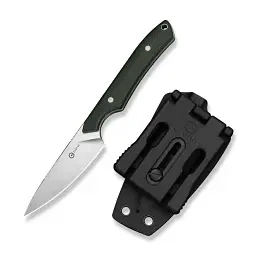 Ніж фіксований кишеньковий Civivi High Grass Field Knife (7,4 см) 14C28N / Micarta зелений з чохлом - мініатюра 4