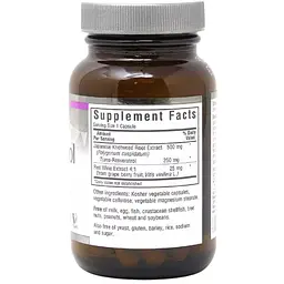 Ресвератрол Bluebonnet Nutrition Resveratrol Beautiful Ally 250 мг 60 рослинних капсул - мініатюра 2