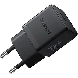 Мережевий зарядний пристрій Baseus Palm Fast Charger Type-C 20W + Cable Type-C to Type-C P10111602113-01 Black - мініатюра 5
