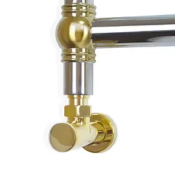 Водяна рушникосушка Navin Retro 500x800 Золоті кулі 12-028153-3680, Золотий - мініатюра 5