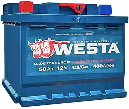 Автомобільний акумулятор WESTA 50 Ah / 480 A Premium L 904541 лівий плюс (207x175x190) WPR501