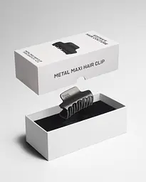 Заколка для волосся Sister's Aroma Matte dark graphite Maxi металева 50 г - мініатюра 3