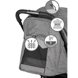 Прогулянкова коляска Kidwell Mavero Silver/Black - мініатюра 7