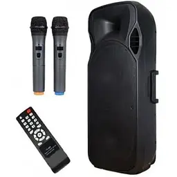 Акумуляторна акустична система XPRO A15-15 колонка валіза 150Вт USB SD FM радіо Bluetooth 2 мікрофони ДК (A15-15) - мініатюра 5