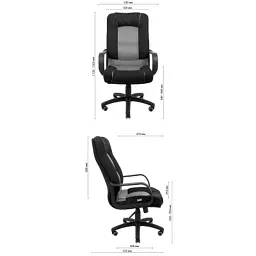 Офісне крісло GT Racer X-2852 Classic Black (X-2852 Classic Fabric Black) - мініатюра 9