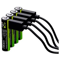 Акумулятор Verico AA USB Type-C 1700mAh 1.5V Li-ion * 4 (LoopEnergy) (1UDBT-A1WEAC-NN) - мініатюра 2