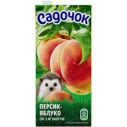 Сік Садочок Персик-Яблуко з м'якоттю 950 мл (928072)