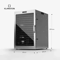 Сушка-дегідратор KLARSTEIN Captain Jerky 200 30-90°C промислова (10045538)
 - мініатюра 2