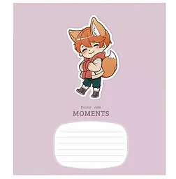 Зошит загальний Школярик Fany cute moment у лінію 12 аркушів 30 шт. (012-3267L) - мініатюра 2
