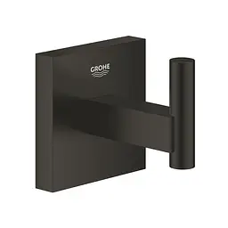 Гачок для ванної кімнати Grohe QuickFix Start Cube 409612430, Чорний матовий