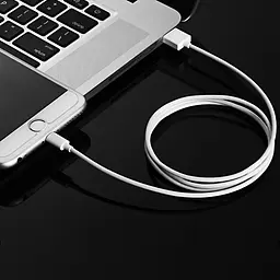 Кабель Choetech Lightning USB 2.0 AM to Lightning 1.8m White (IP0027-WH) - мініатюра 7