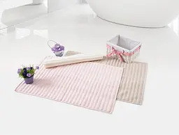 Рушник для ніг Irya - Crimp pudra пудра 50x70 - мініатюра 3