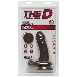 Фалоімітатор Doc Johnson The D Super D 6 Inch With Balls ULTRASKYN - мініатюра 2