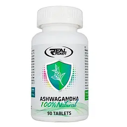Ашваганда Real Pharm Ashwagandha, 90 таблеток для підтримки нервової системи