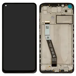 Дисплей для Xiaomi Redmi 10X 4G, Redmi Note 9, чорний, з рамкою, ., M2003J15SC, M2003J15SG, M2003J15SS