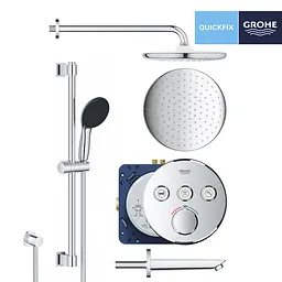 Душова система прихованого монтажу Grohe QuickFix Smartcontrol UA202801R3, Хром - мініатюра 2