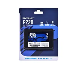 Накопичувач SSD Patriot P220 2TB 2.5" 7mm SATAIII (P220S2TB25) - мініатюра 2