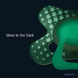 Пустушка силіконова Difrax нічна Natural Night світиться у темряві 12+ міс. (GL804) - мініатюра 5