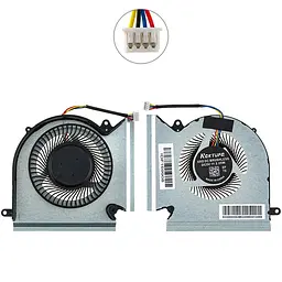 Вентилятор для ноутбука MSI GE66 GL66 GP66 MS-1541 MS-1542 (CPU+VGA FAN) (Кулер) - мініатюра 2