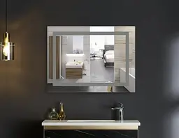 Дзеркало Mixxus Warm MR02-100x70 (годинник, LED-підсвічування, антизапотівання) (MI6002) - мініатюра 5