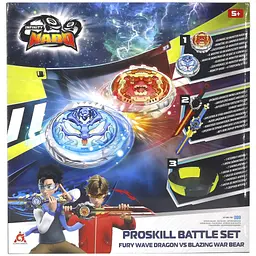 Infinity Nado Набір VI Proskill Battle Set Лютий Дракон і Палаючий Бойовий Ведмідь (Fury Wave Dragon vs Blazing War Bear)