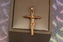 Хрестик Xuping Jewelry розп'яття 2.9 см золотистий