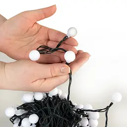 Стрічка світлодіодна MBM My Home Кульки 23 м тепле світло біла (DH-LAMP-06 WARM WHITEE) - мініатюра 2