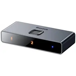 HDMI-розгалужувач Baseus Matrix HDMI Splitter 2 в 1 Space Gray (CAHUB-BC0G)