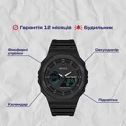 Чоловічий наручний годинник Besta Jocker (Чорний) - мініатюра 4