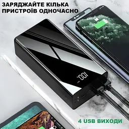 Повербанк 30000 мАг 4xUSB з цифровим дисплеєм та LED ліхтариком UFT PB-4U30 - мініатюра 6