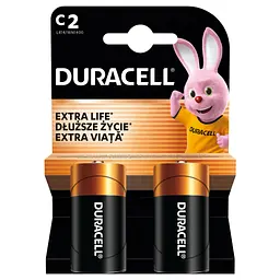 Батарейка Duracell C LR14 лужна 2 шт. в упаковці (5000394052529 / 81483545) - мініатюра 2