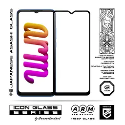 Захисне скло для Xiaomi Redmi 10C/12C, Icon, 2.5D загартоване скло, повне проклеювання, глянсове, удароміцне, з олеофобним покриттям, сумісне з чохлами, міцність 9H, проста установка, ArmorStandart (ARM61296) - мініатюра 2