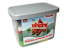 Конструктор "Пожежно-рятувальна частина", 209 деталей, 013888/35