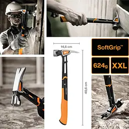 Молоток Fiskars IsoCore (XXL) 22oz / 16 (156003) 1020216 - мініатюра 5