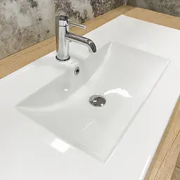 Умивальник VBI Ferrara 120 white врізний VBI-018031, Білий - мініатюра 6