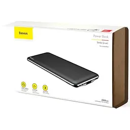Портативна батарея Powerbank Baseus Simbo Smart 10000 mAh PPALL-AQB01 Black - мініатюра 5