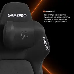 Геймерське крісло GamePro GC925B Fabric Black [148908] - мініатюра 14