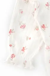 Человечек и шапочка с бантом Roses для девочки из ткани интерлок раппорт - миниатюра 5