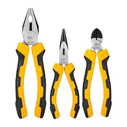 Набір шарнірно-губцевого інструменту 8" Combination / 6" Long Nose / 6" Diagonal, Carbon Steel EDL2008-3